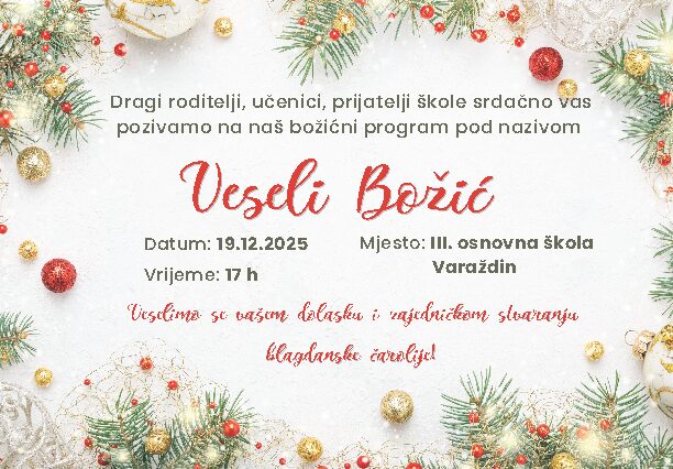 Pozivnica na Božićni program