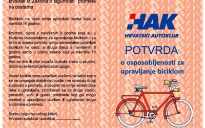 Učenici polagali vozački ispit za bicikle: Svaki drugi kandidat uspješan